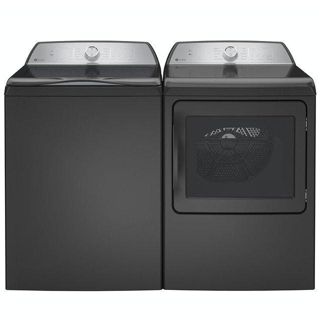 Rent to Own GE Appliances GE Profile 5.0 CF Top Load Washer & 7.4 CF